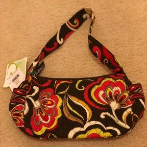 Vera Bradley Brown Floral Hand Bag